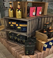 Nápoje v hypermarketu Globus v bedýnkách SKYWANDER